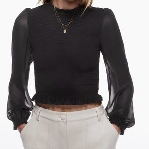 Like New. Wilfred Tempest Blouse in Black. XS